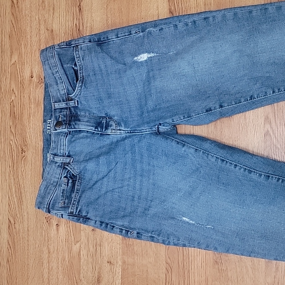ANA High Rise Skinny Ankle Distressed Jeans Size 4P - Picture 2 of 10
